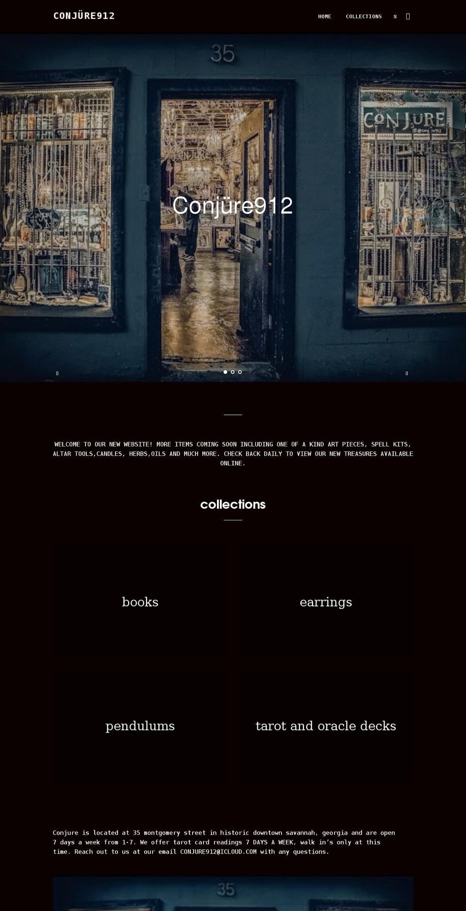 conjure912.com shopify website screenshot