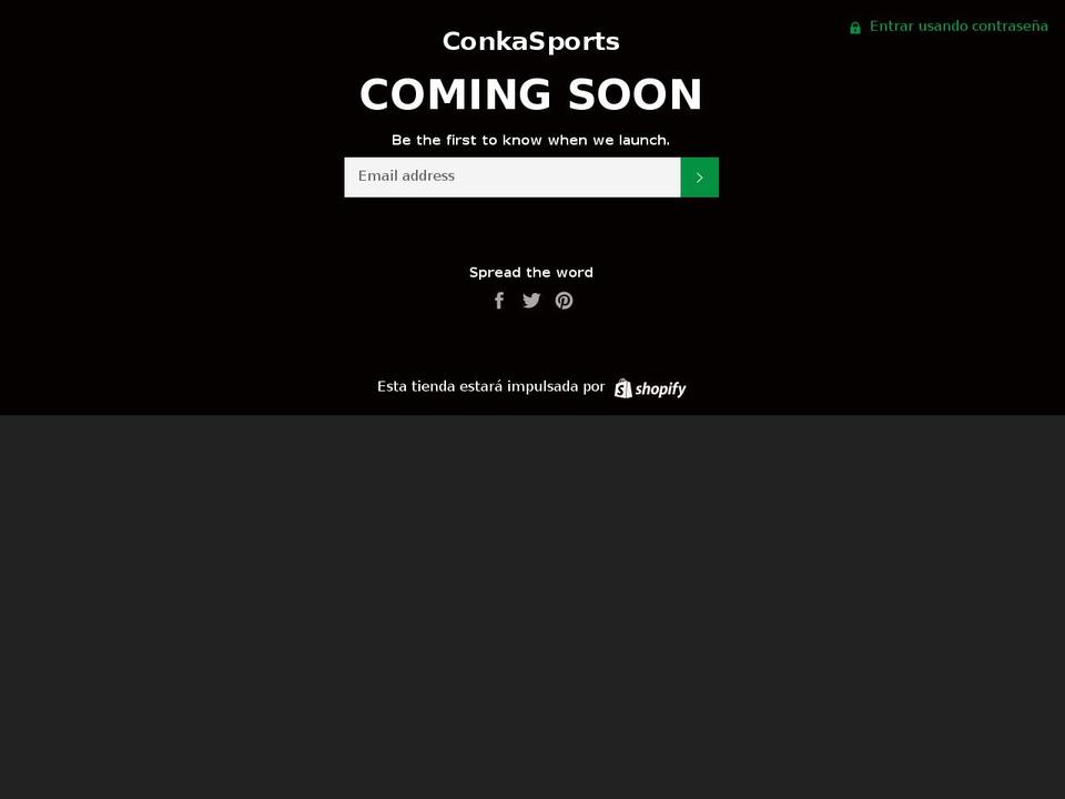 conkasports.com — Shopify storefront screenshot