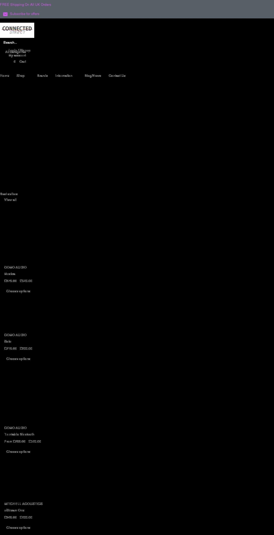 connecteddirect.co.uk shopify website screenshot