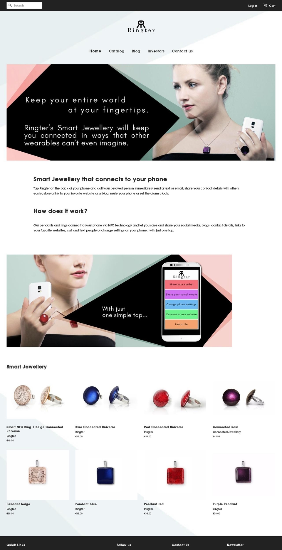 connectedjewellery.com — Shopify storefront screenshot