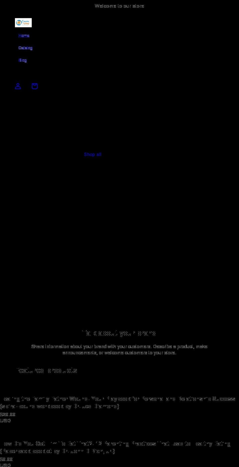 connectionvictory.net shopify website screenshot