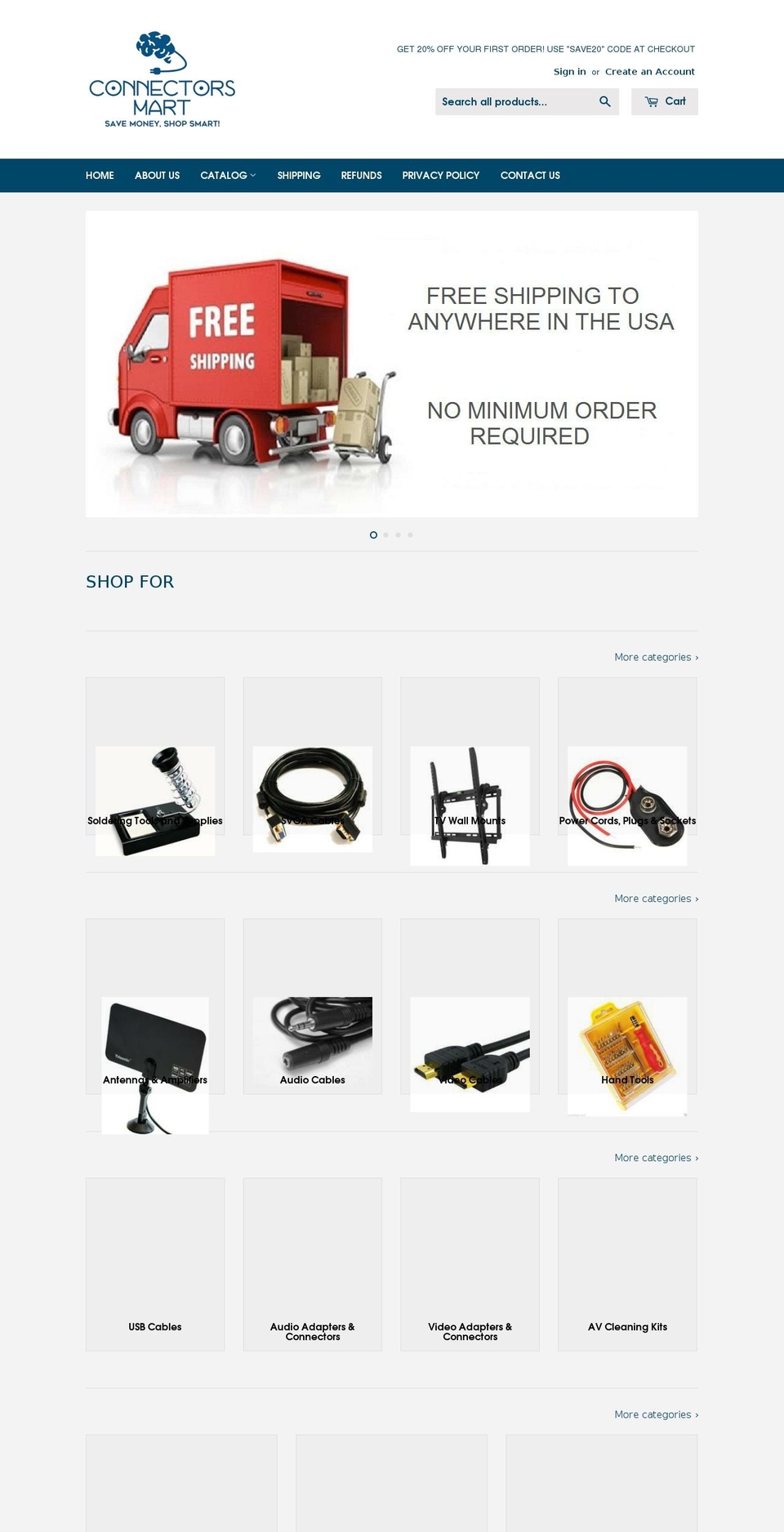 connectorsmart.com shopify website screenshot
