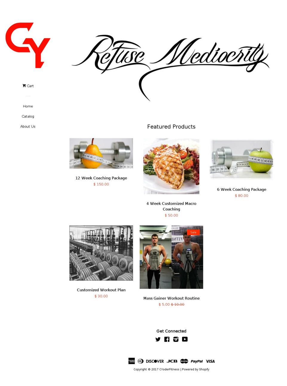 conneryoder.com shopify website screenshot