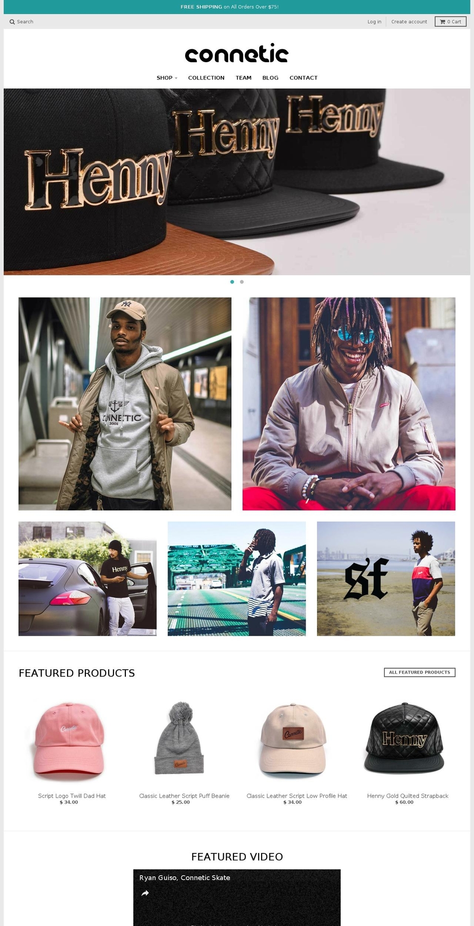 conneticclothing.com shopify website screenshot