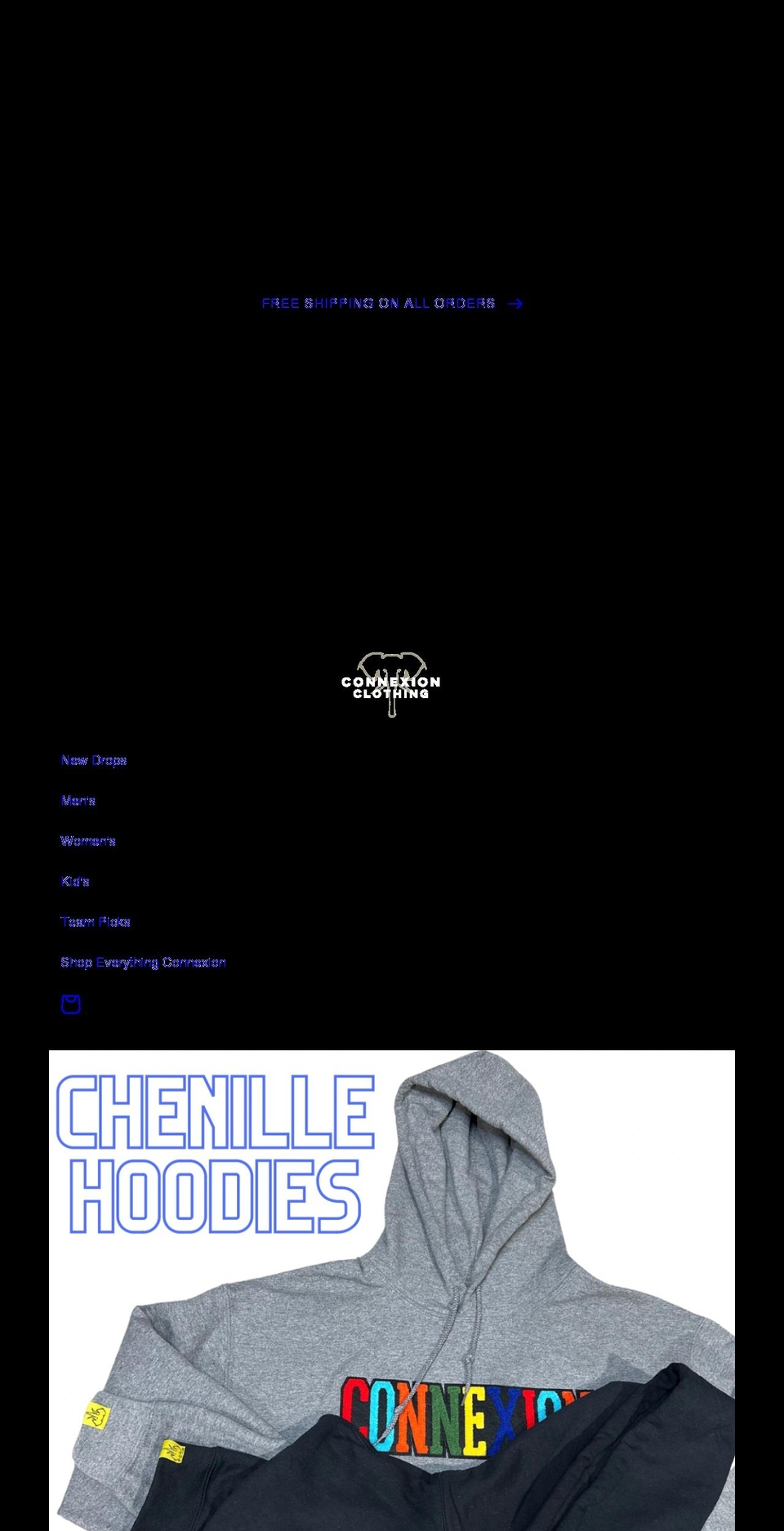 connexionclothing.com shopify website screenshot