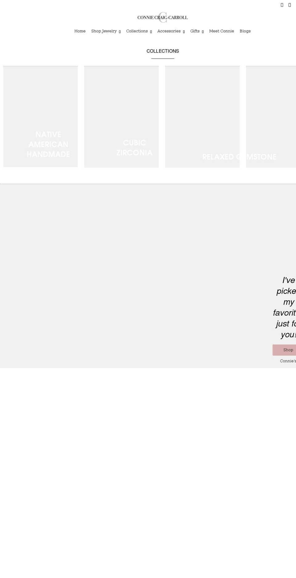 conniecraigcarroll.com shopify website screenshot