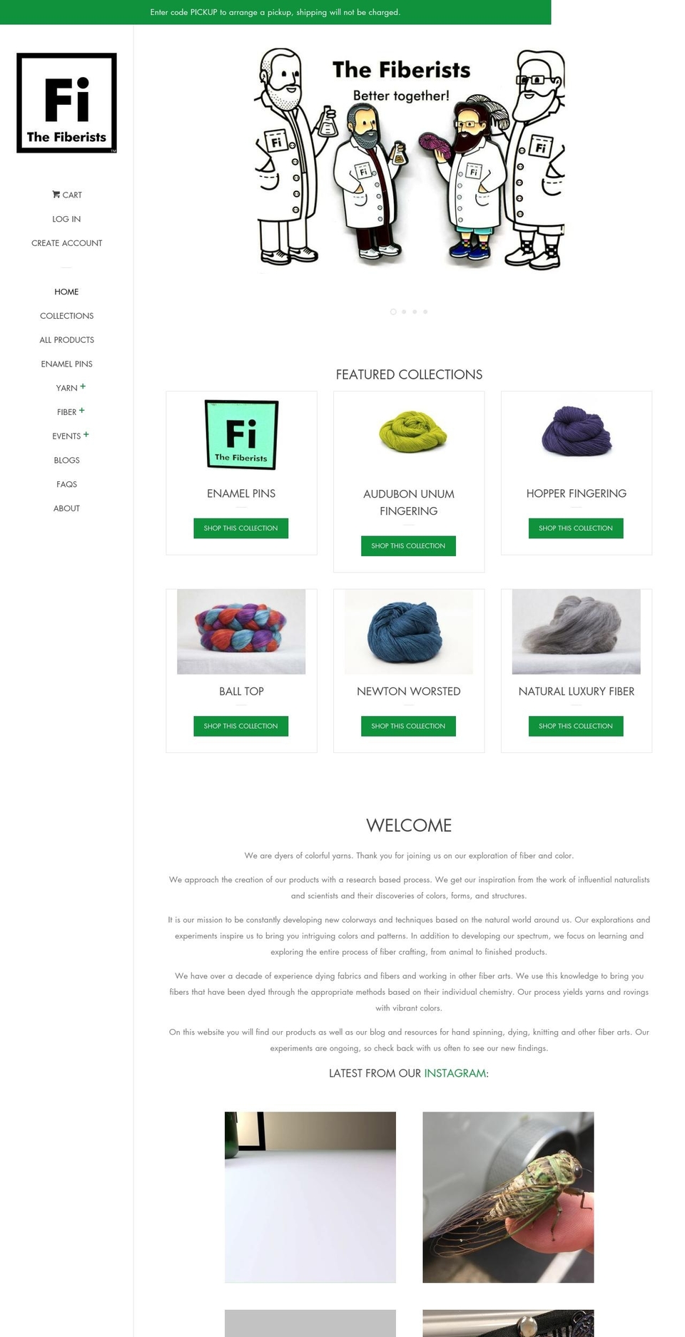 conniessewing.com — Shopify storefront screenshot
