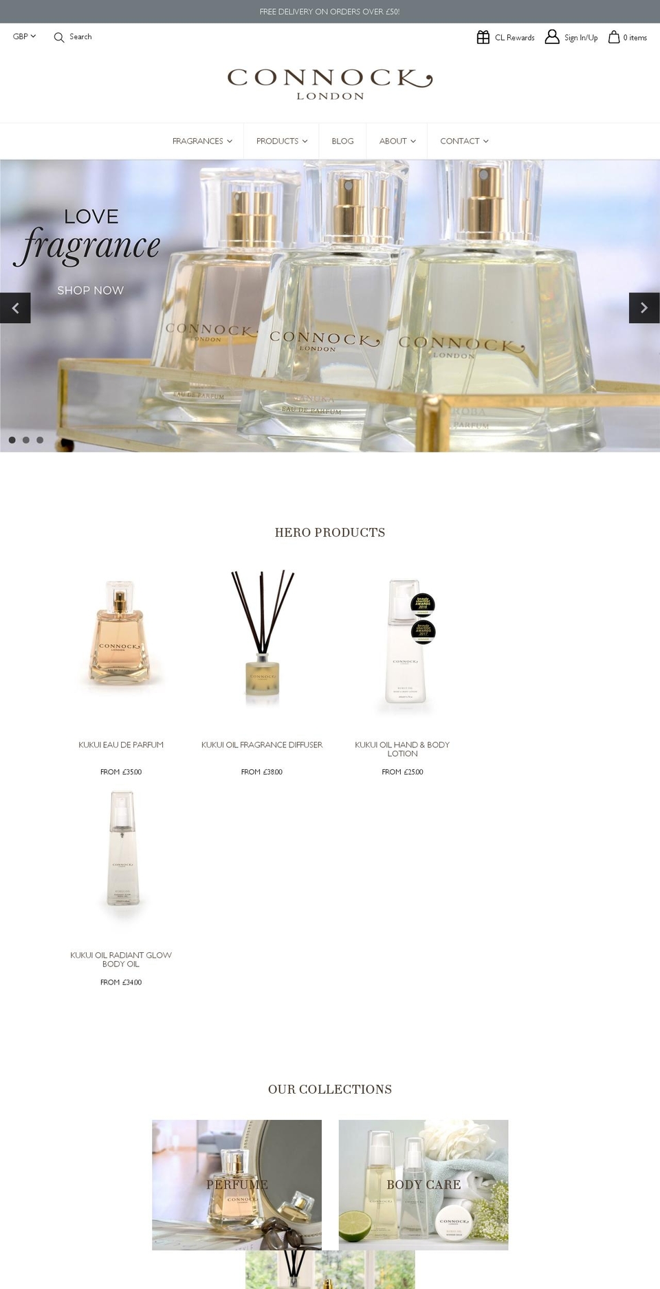 connocklondon.com — Shopify storefront screenshot