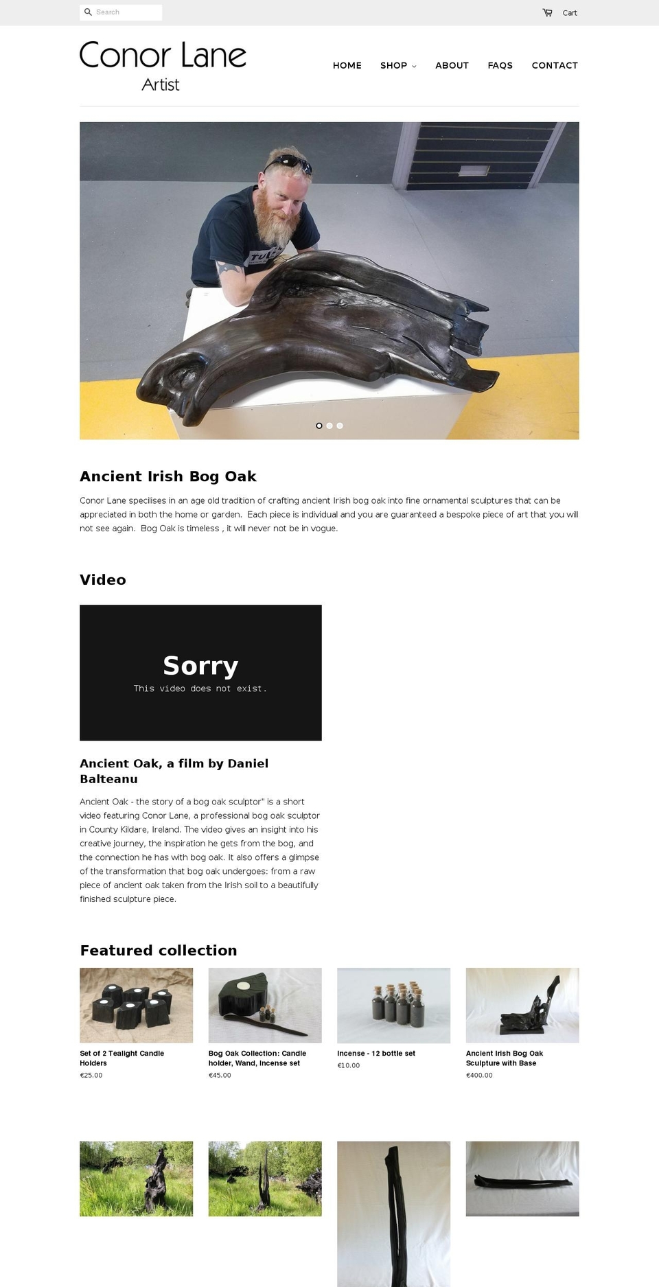 conorlaneartist.com — Shopify storefront screenshot