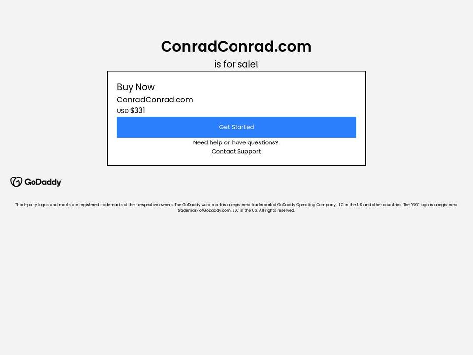 conradconrad.com — Shopify storefront screenshot
