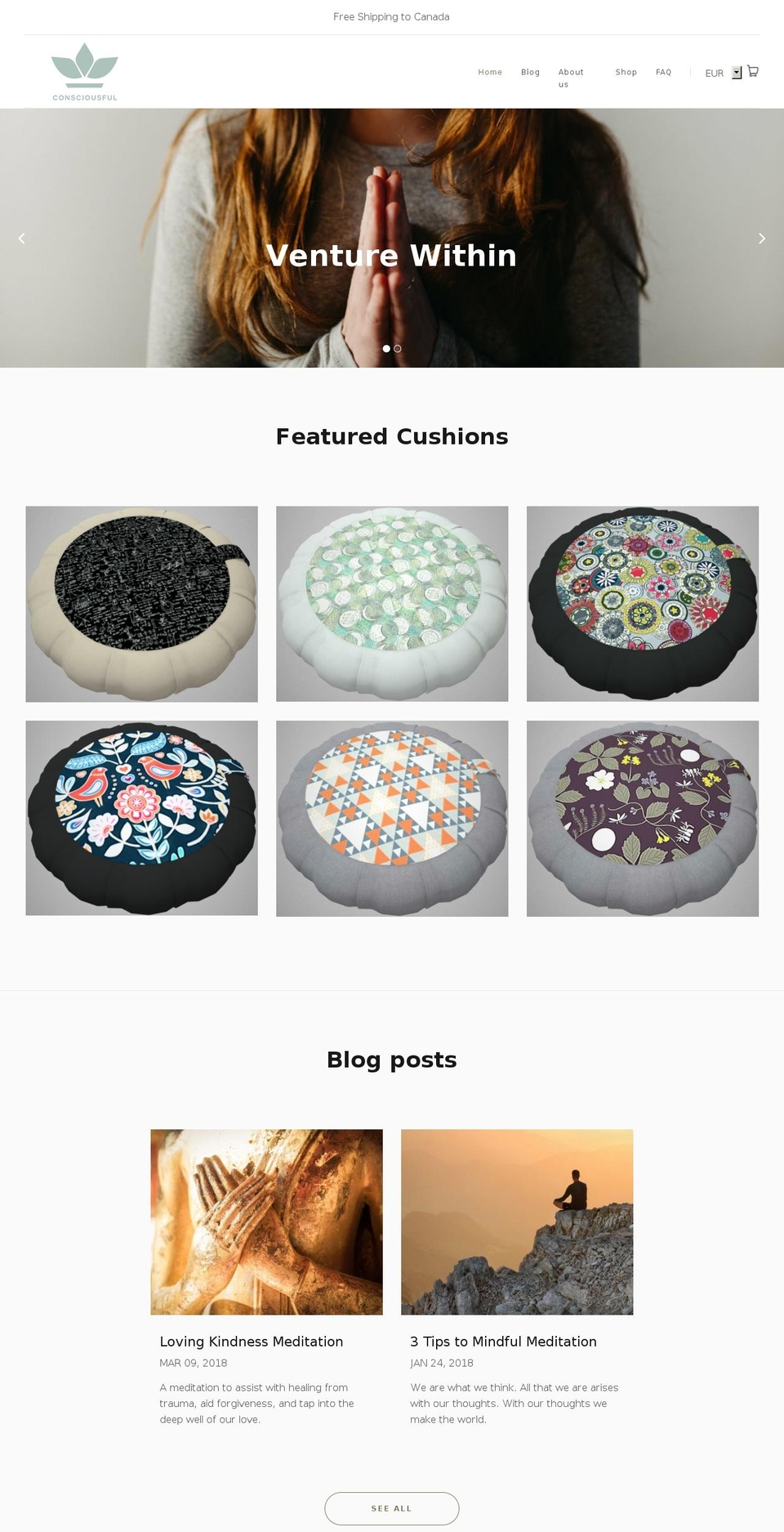 consciousful.com — Shopify storefront screenshot