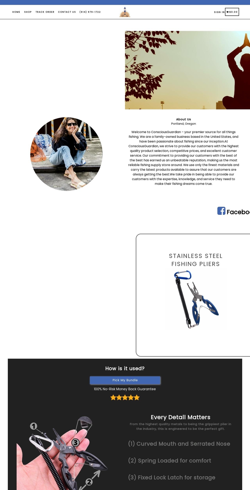 My first Best theme Shopify theme site example consciousguardian.com