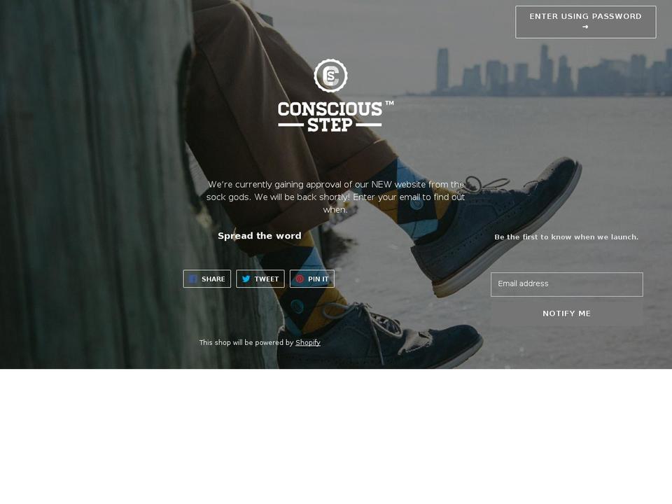 consciousstep.com shopify website screenshot