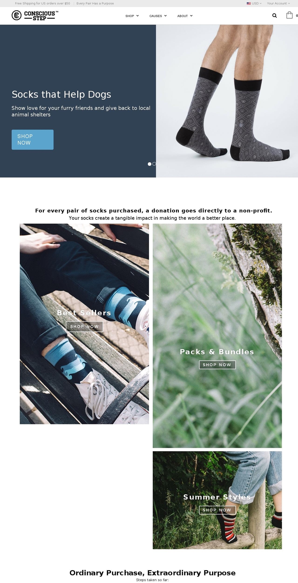 EverestThemeCS Shopify theme site example consciousstep.net