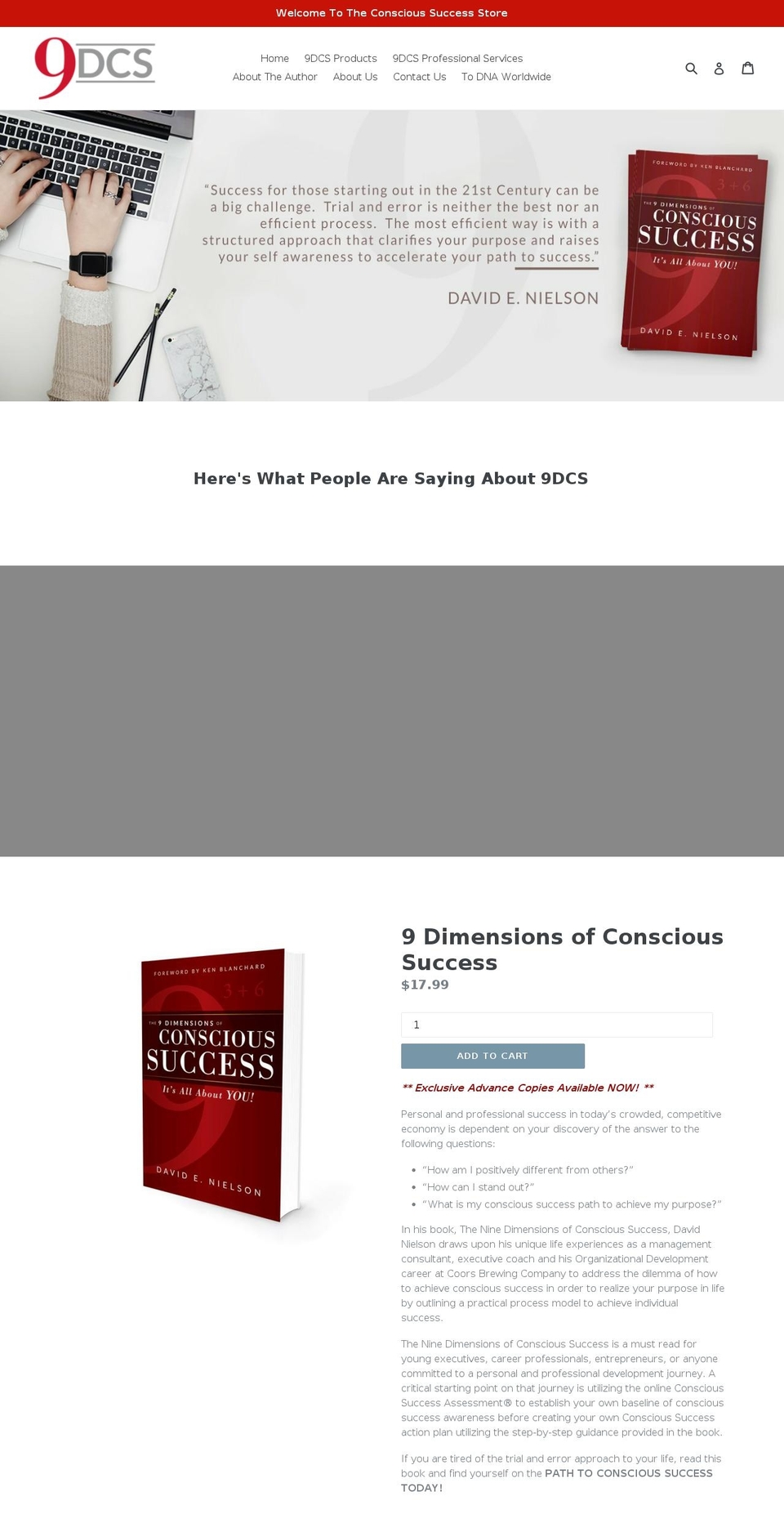 conscioussuccess.com — Shopify storefront screenshot