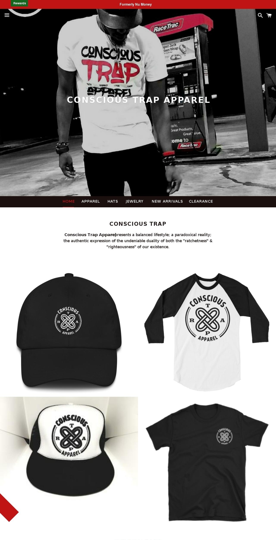 conscioustrap.com shopify website screenshot