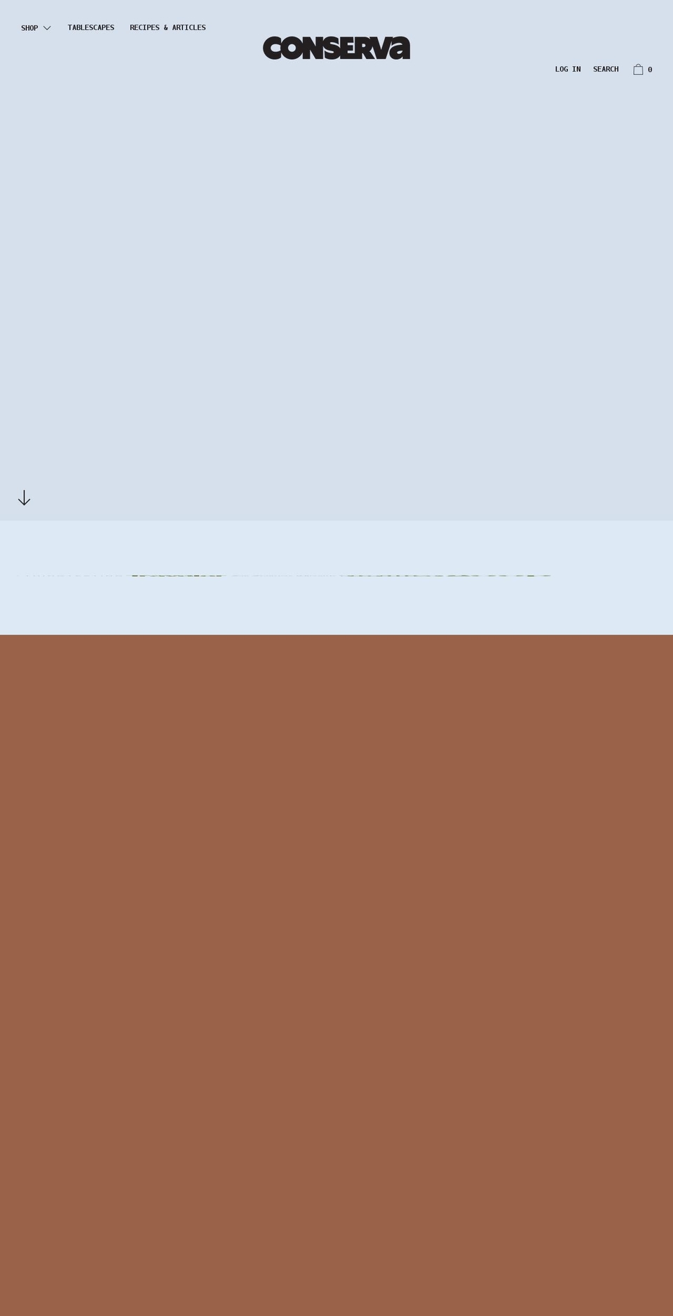 conservaculture.com shopify website screenshot