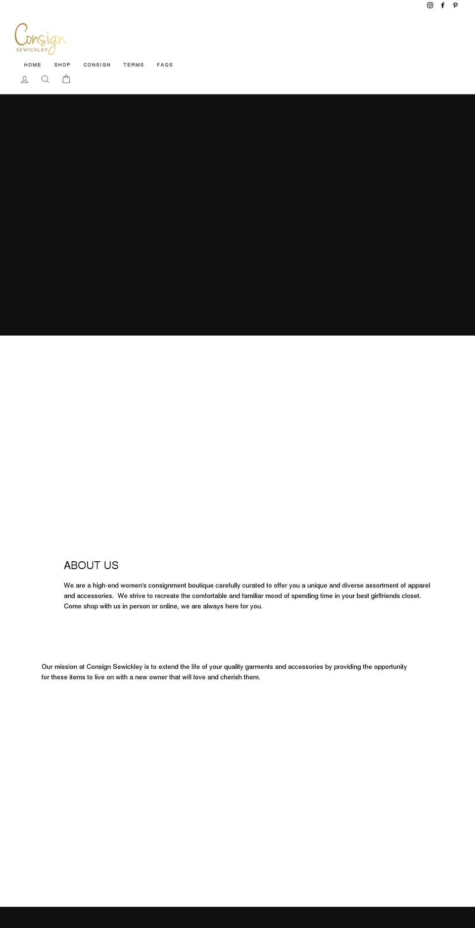 consignsewickley.com shopify website screenshot