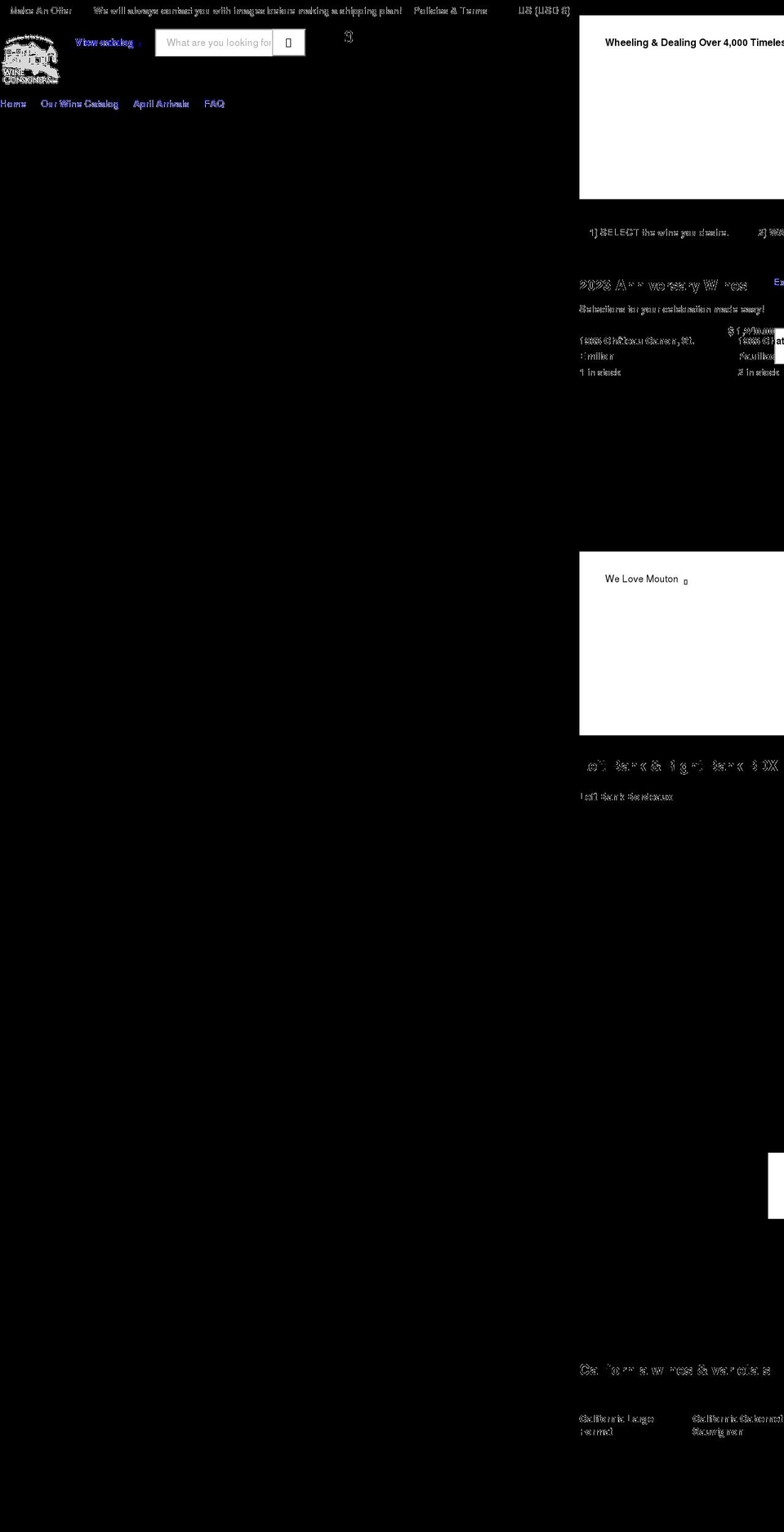 consignwines.com — Shopify storefront screenshot