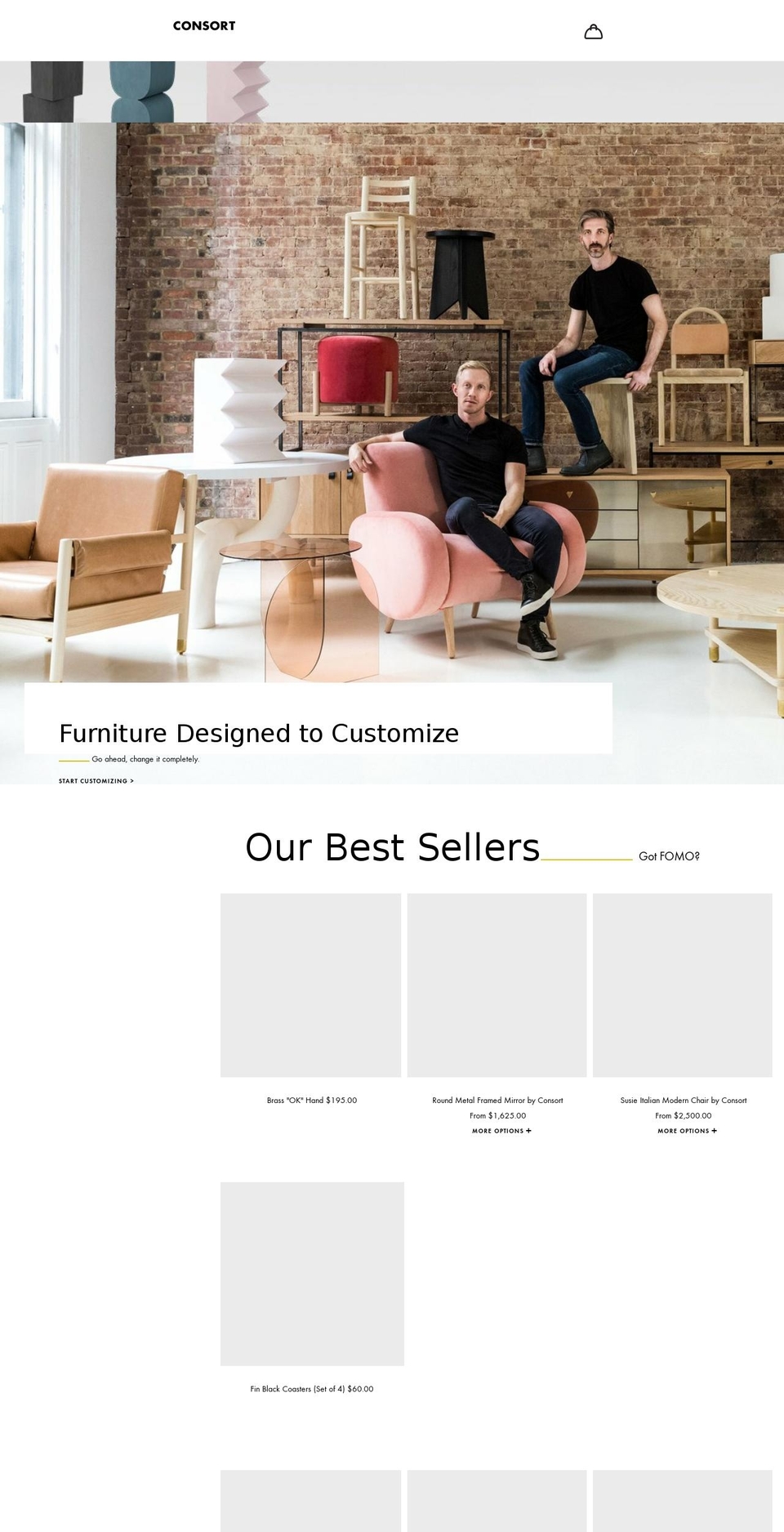 consorthome.com shopify website screenshot