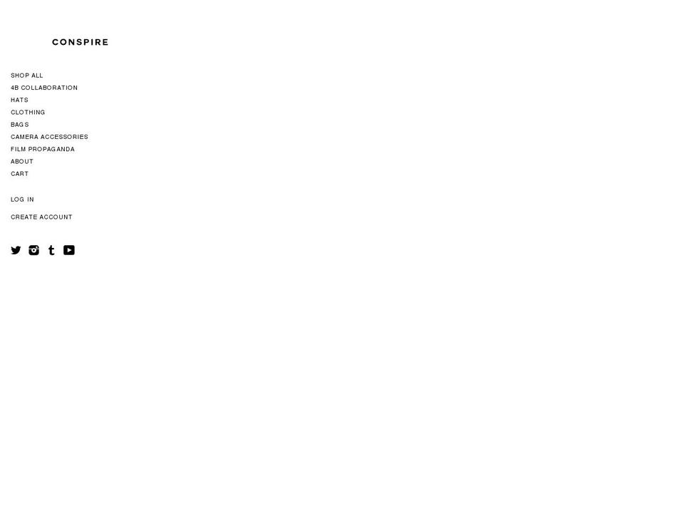 conspirela.com shopify website screenshot