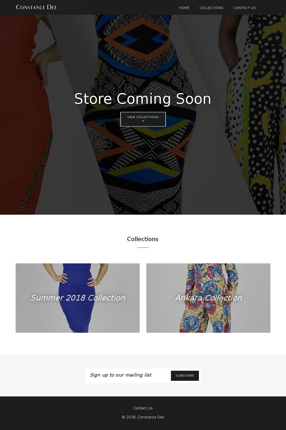 constancedee.com shopify website screenshot