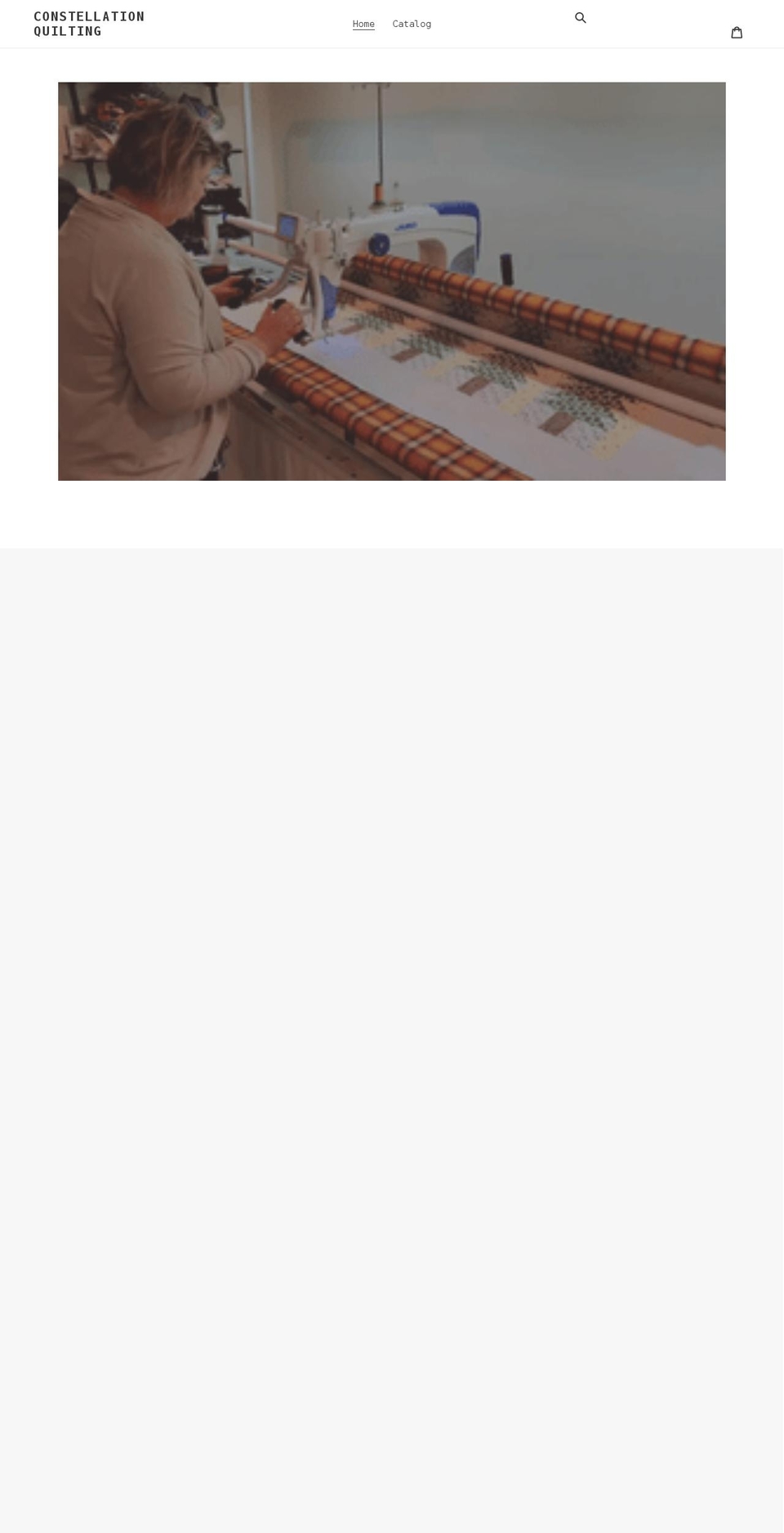 constellationquilting.com shopify website screenshot