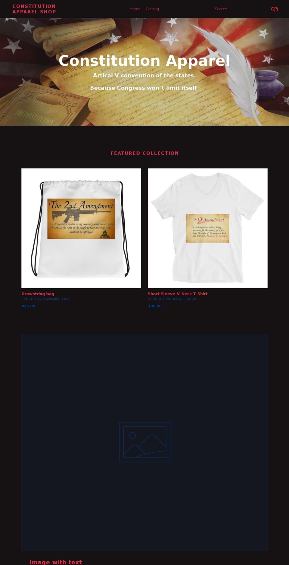 constitutionapparel.com — Shopify storefront screenshot