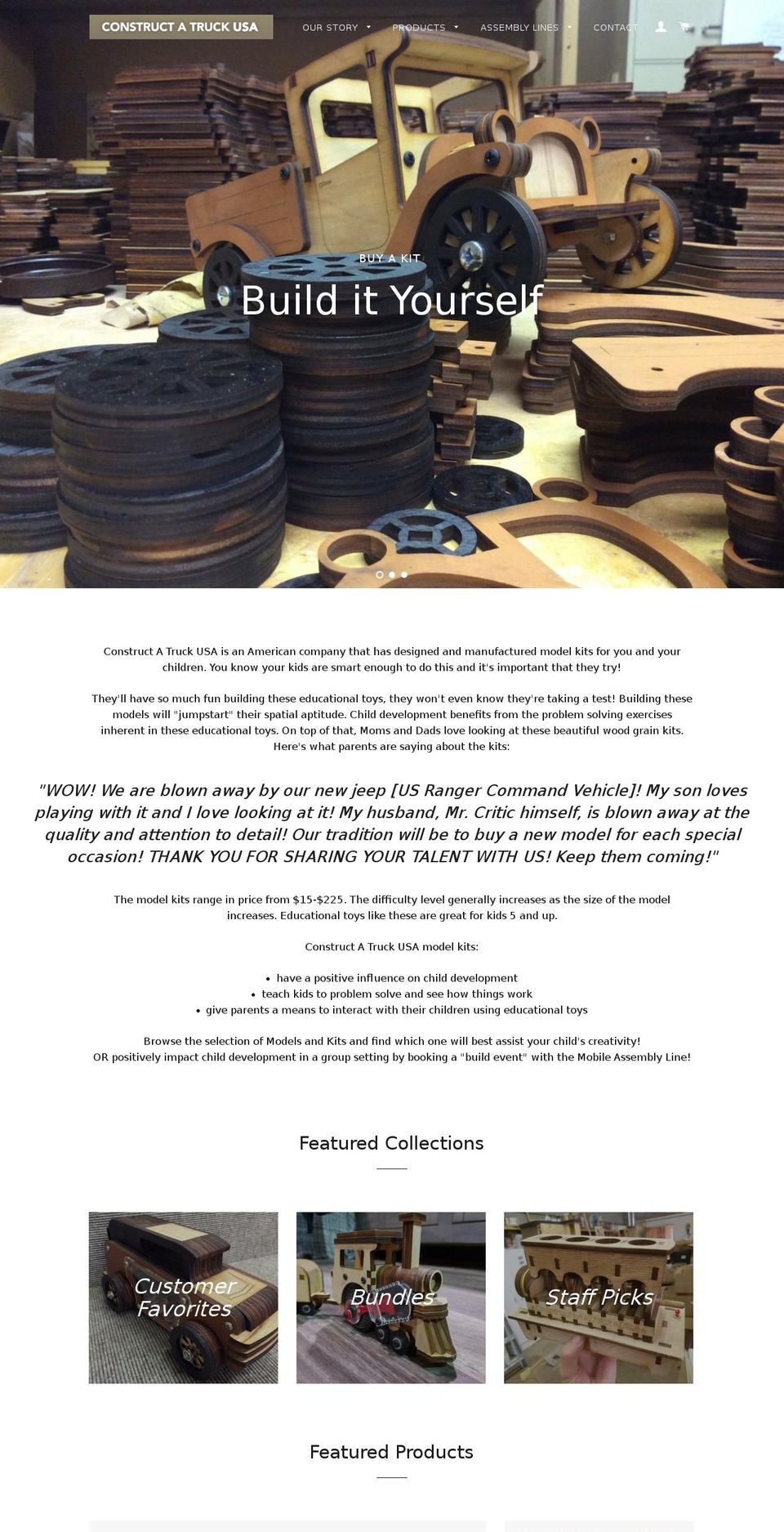 constructatruckusa.com shopify website screenshot