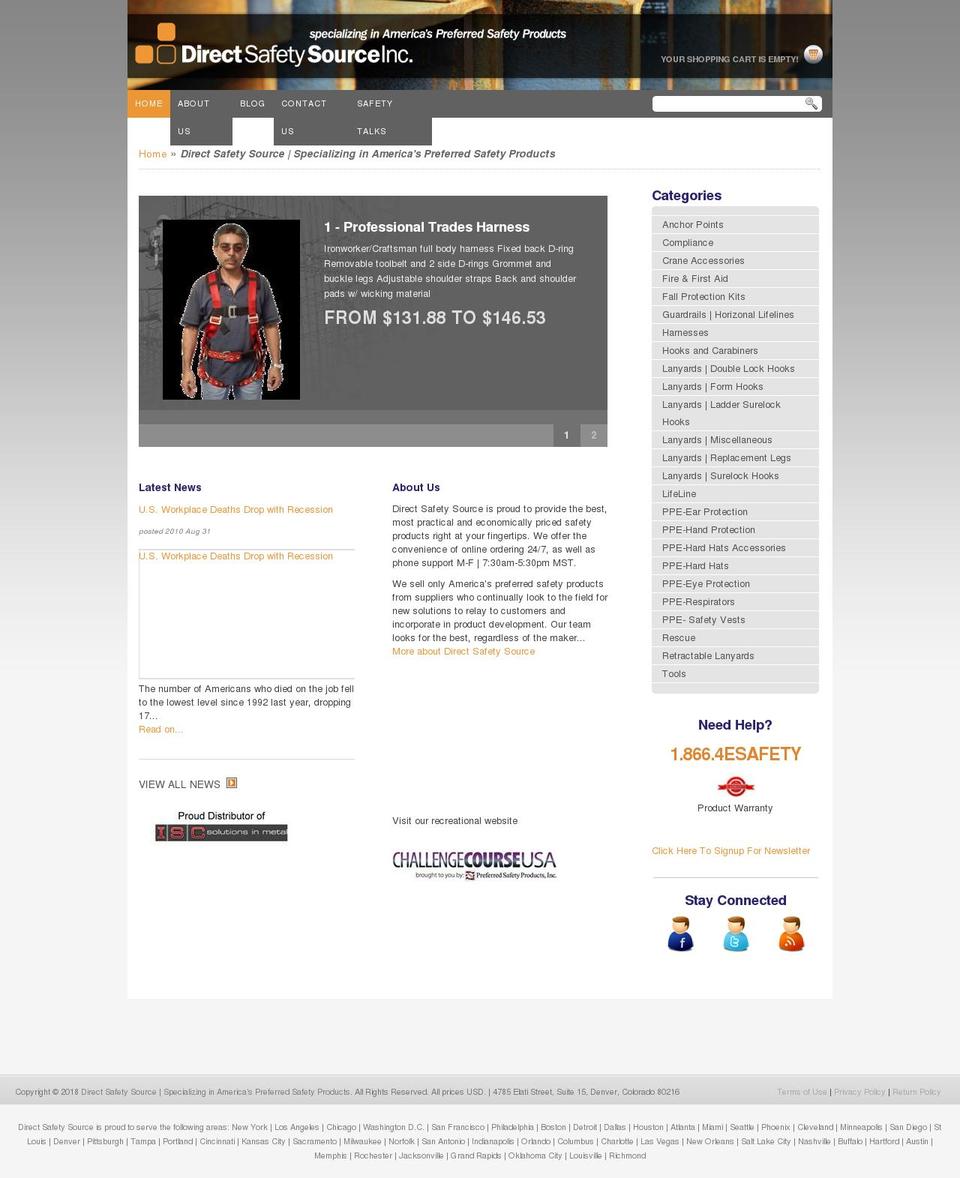 constructionsafetysource.net shopify website screenshot