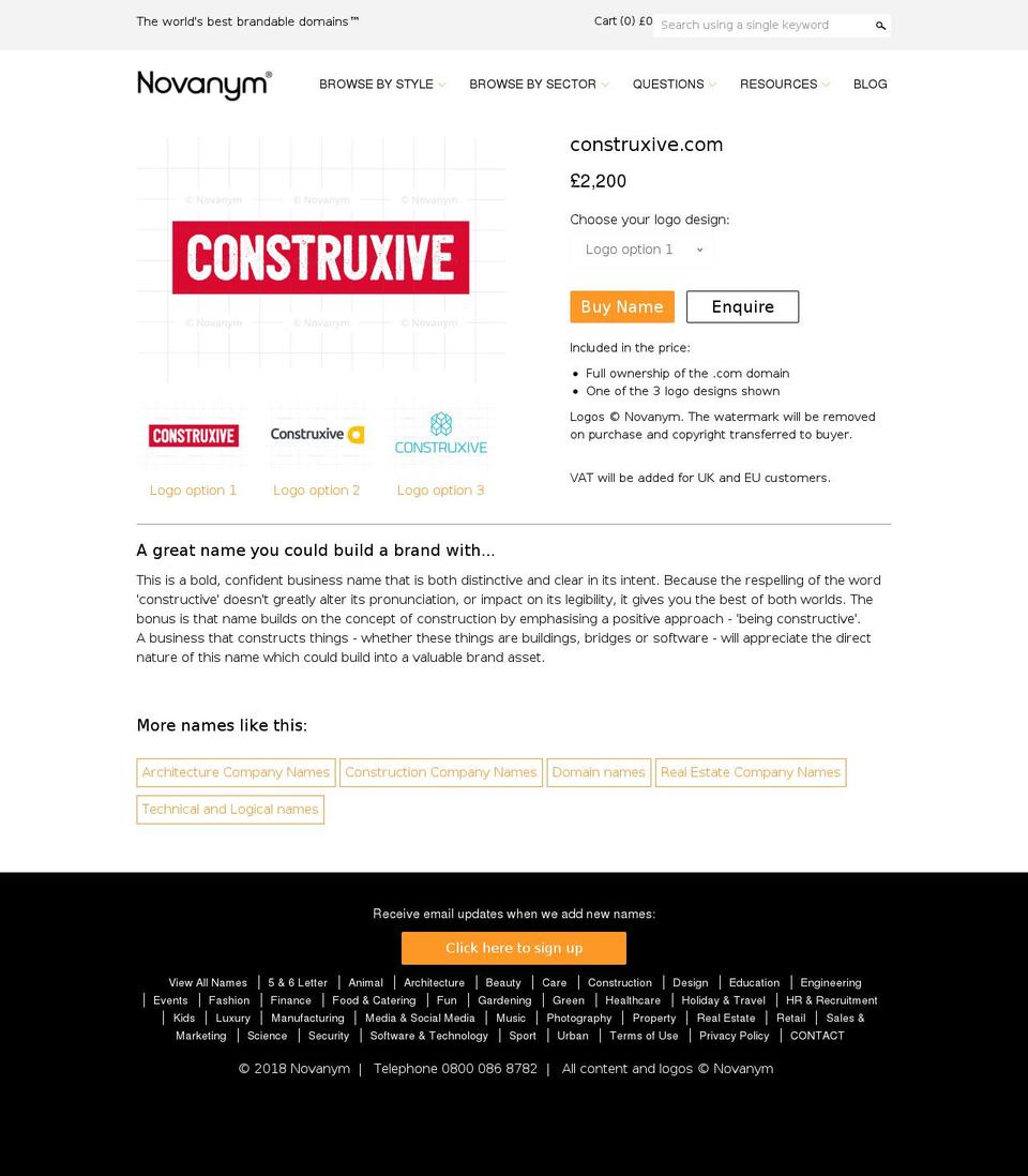 construxive.com — Shopify storefront screenshot