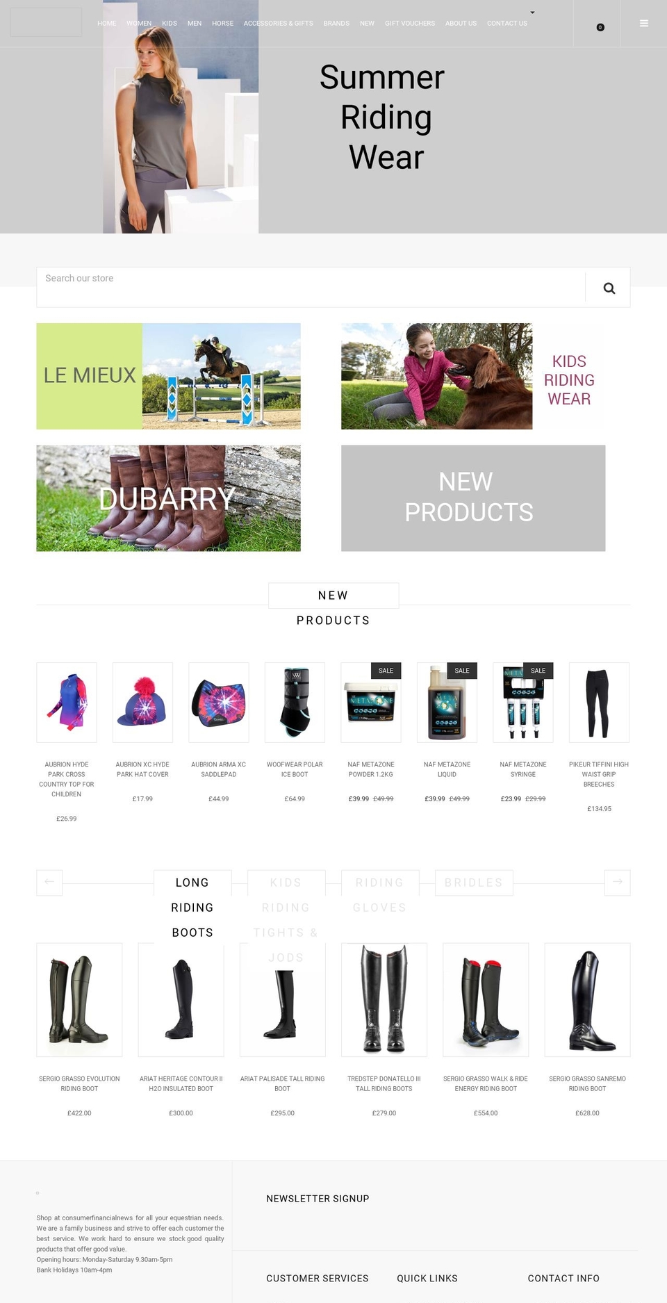 Puro Shopify theme site example consumerfinancialnews.com
