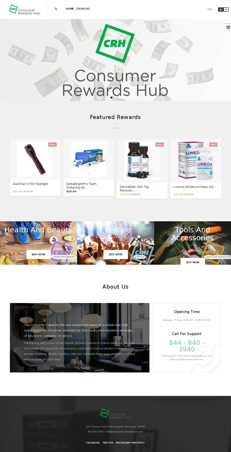 ap-cool-stuff-5 Shopify theme site example consumerrewardshub.com