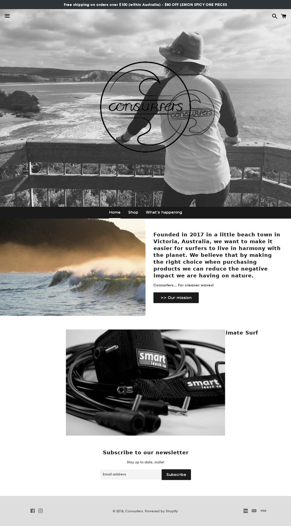consurfers.com — Shopify storefront screenshot