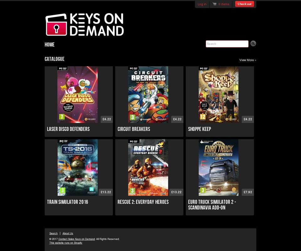 contact-sales-keysondemand.com shopify website screenshot