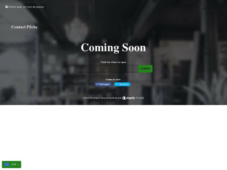 contactpeche.com — Shopify storefront screenshot