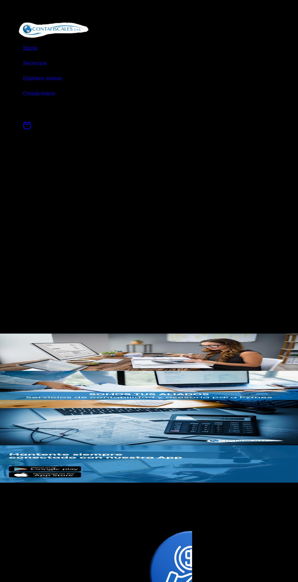 contafiscales.com shopify website screenshot