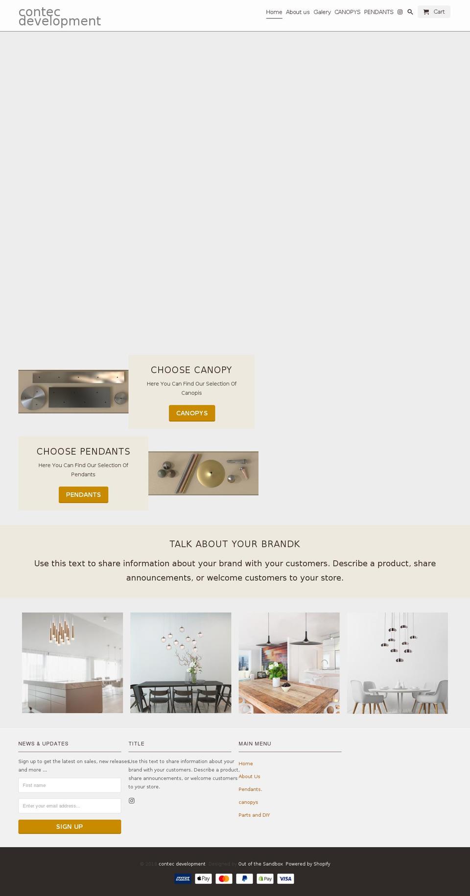 contecdevelopment.com — Shopify storefront screenshot