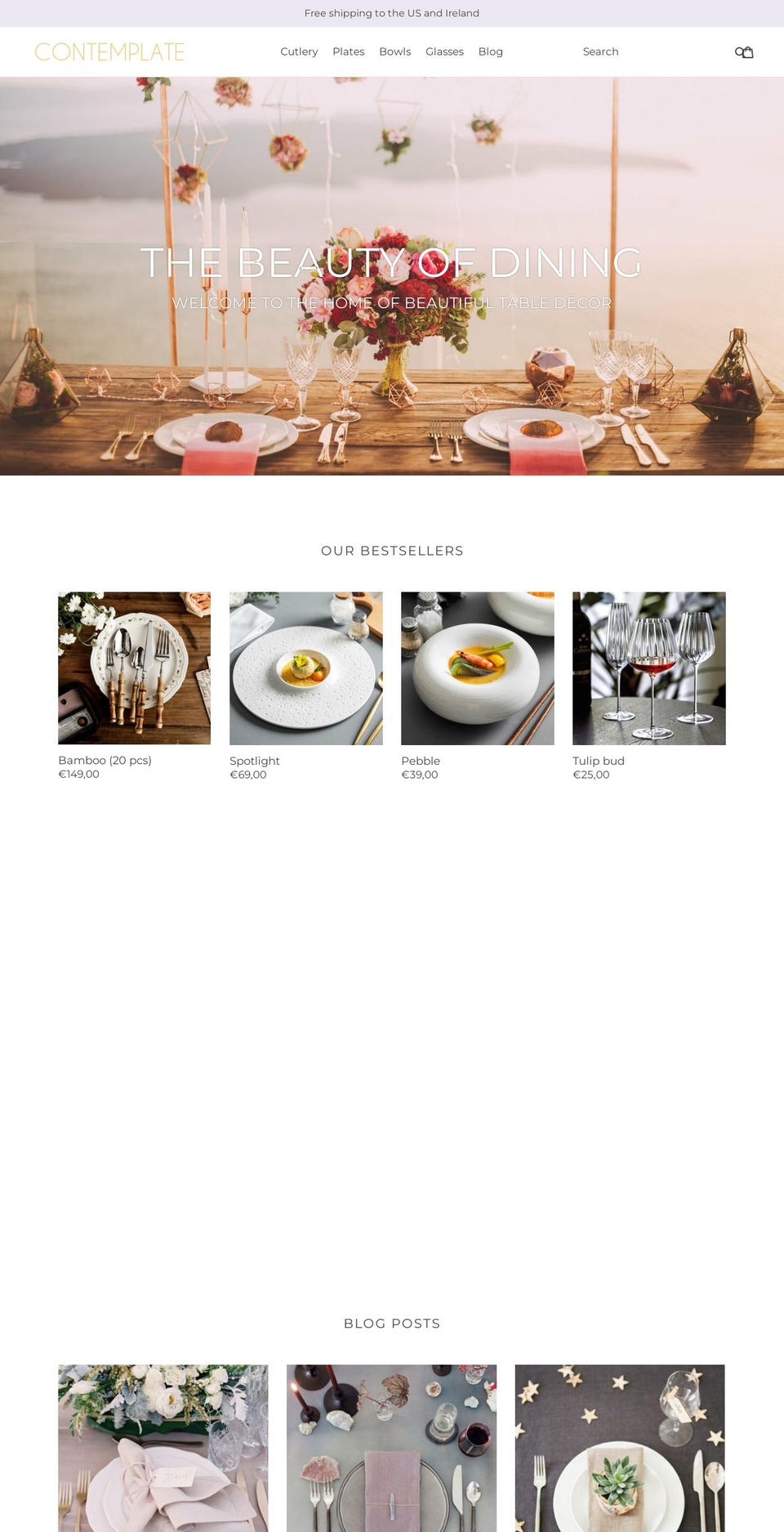 contemplateshop.com — Shopify storefront screenshot