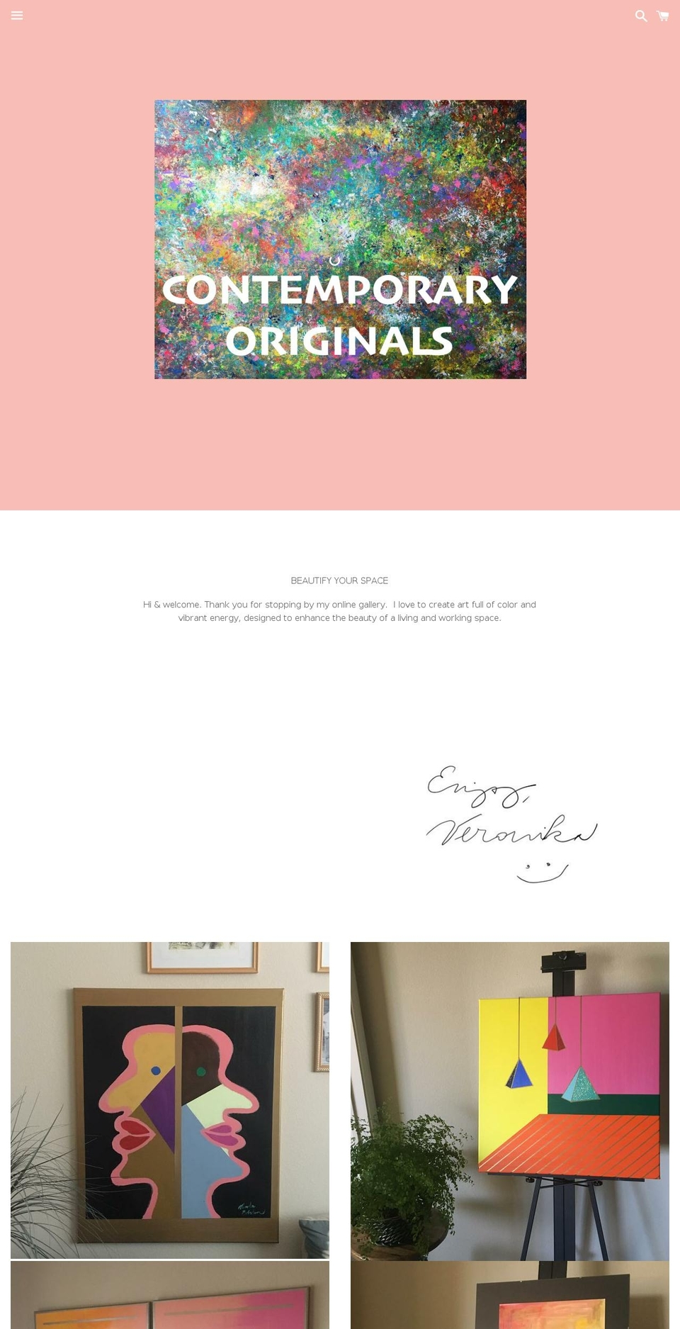 contemporaryoriginals.com shopify website screenshot
