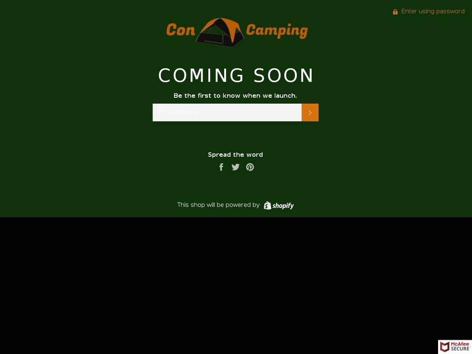 contentcamping.com — Shopify storefront screenshot