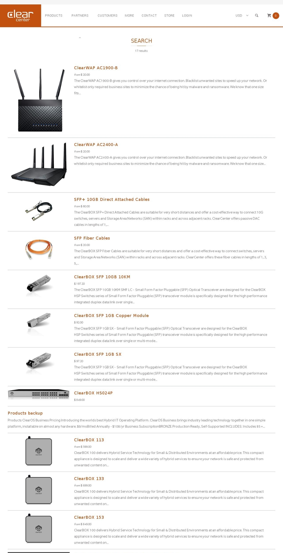 ClearCenter Theme (2) Shopify theme site example contentfilter.net