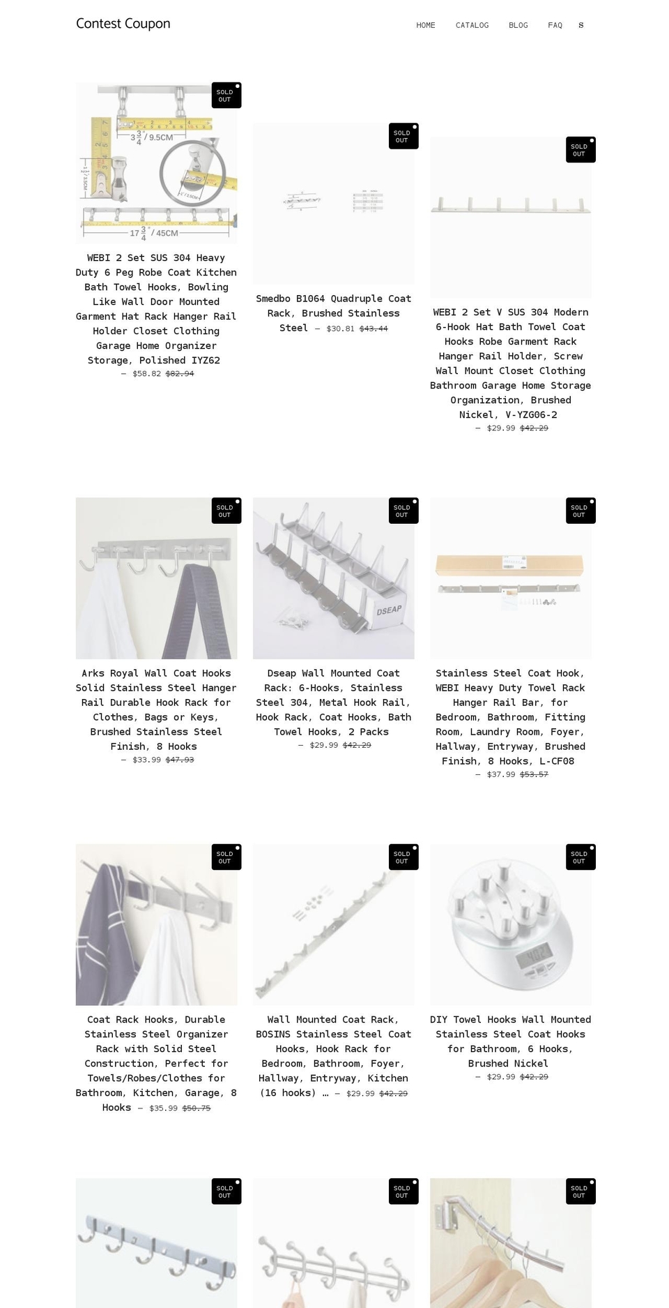 contestcoupon.com shopify website screenshot