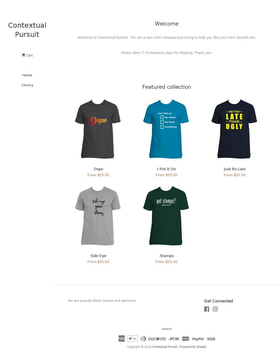 contextualpursuit.com — Shopify storefront screenshot