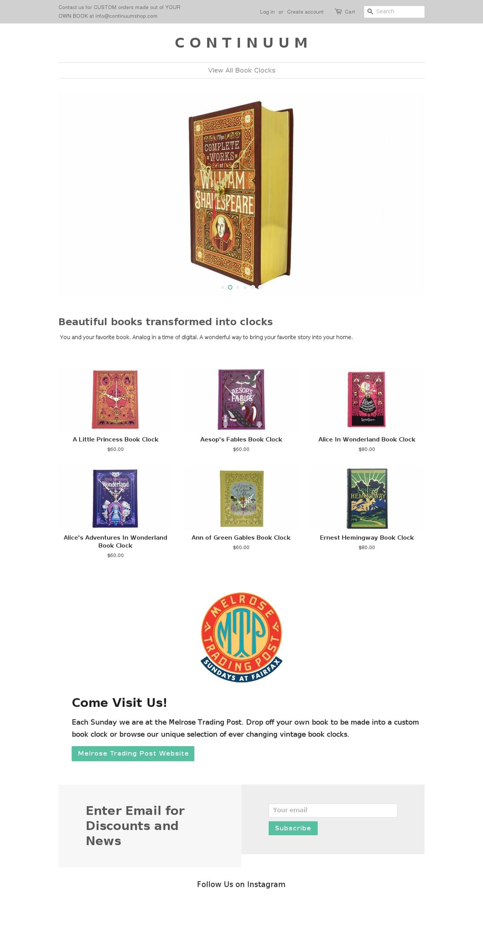 continuumshop.com — Shopify storefront screenshot