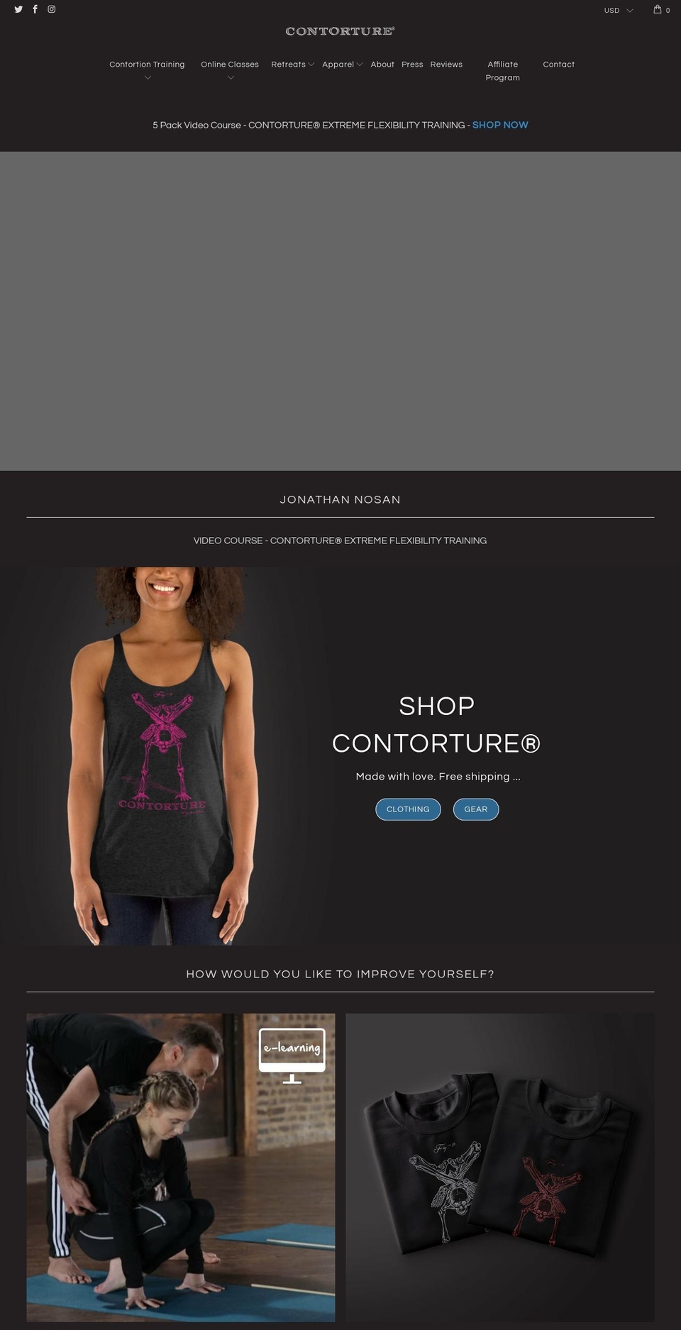 contorture.org shopify website screenshot