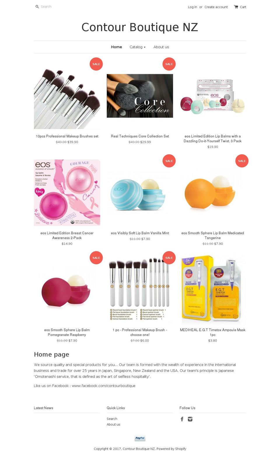 contourboutique.com shopify website screenshot