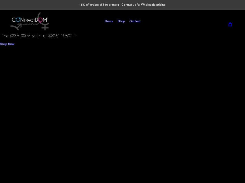 contractdom.com shopify website screenshot