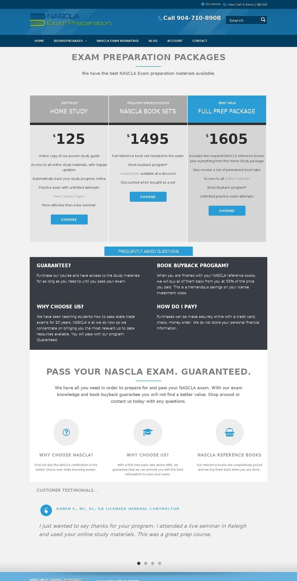 contractorexampreps.com shopify website screenshot