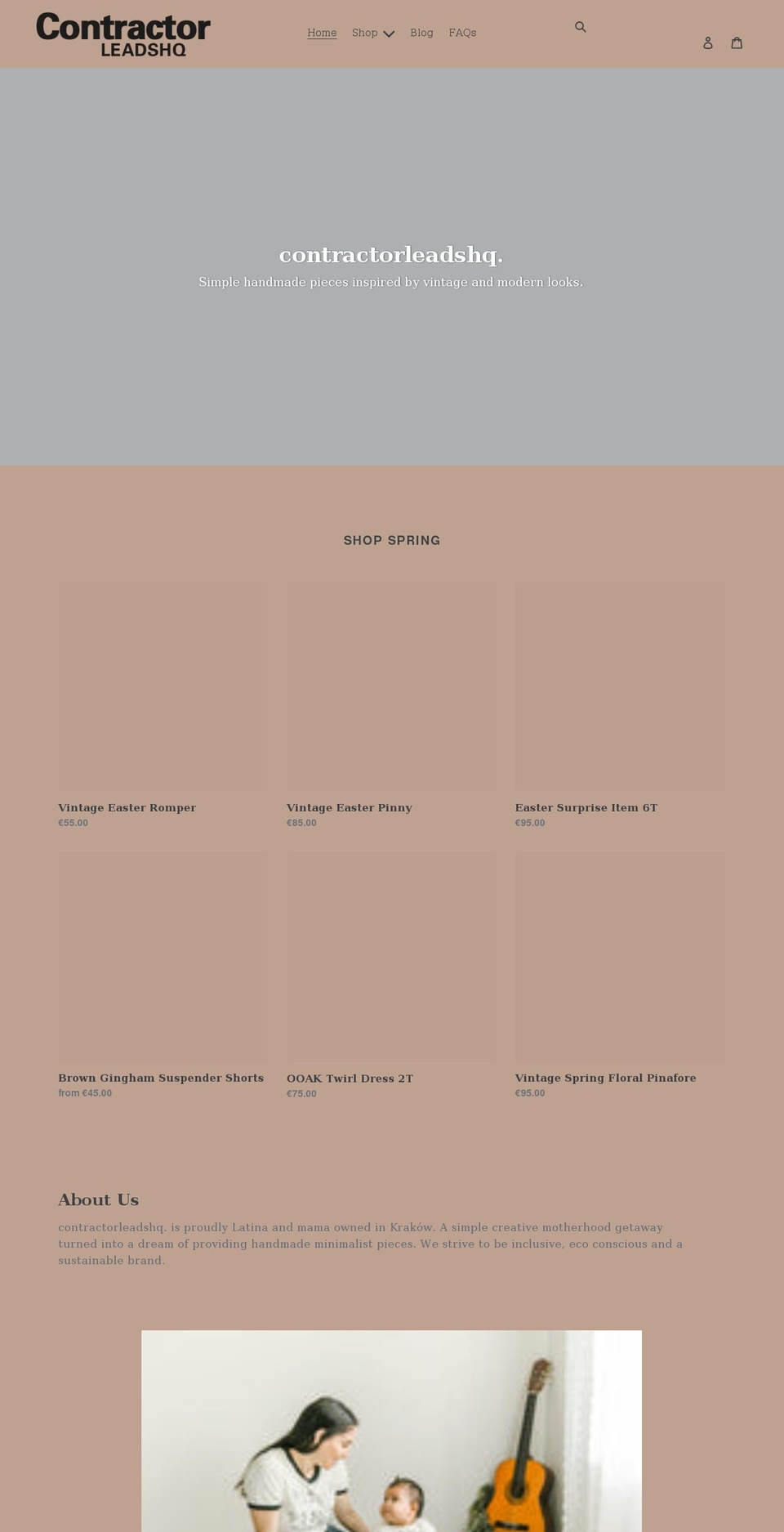 contractorleadshq.com shopify website screenshot